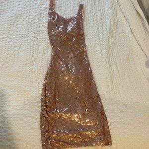 That’s So Fetch Evanka Mini Dress Pink Sequins